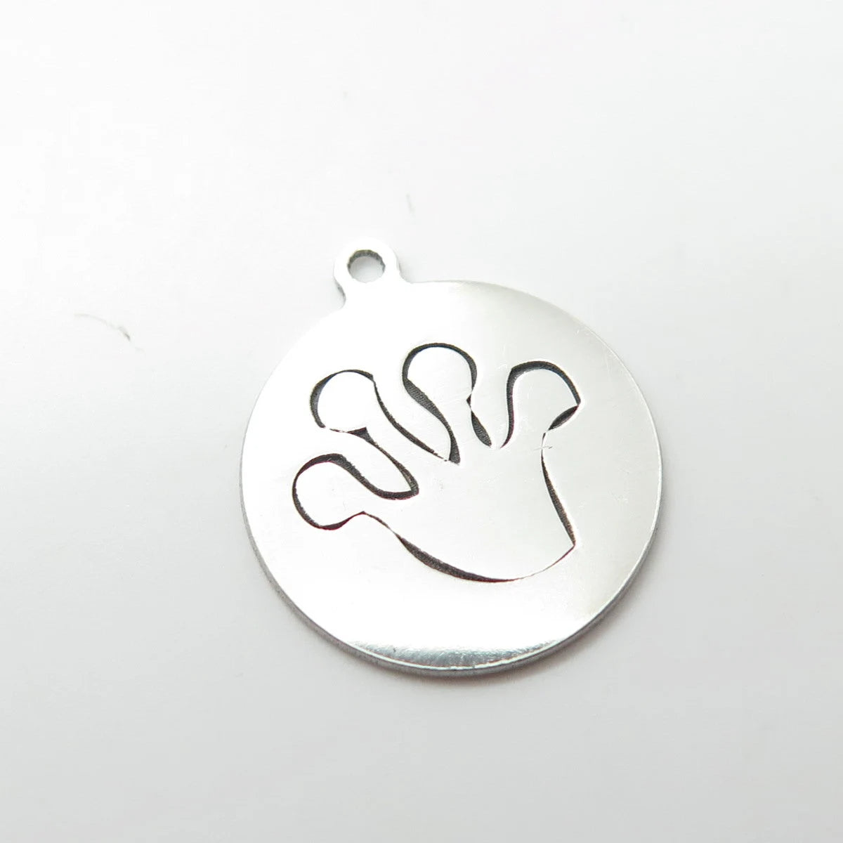 925 Sterling Silver USA Two In Town Paw Charm Pendant