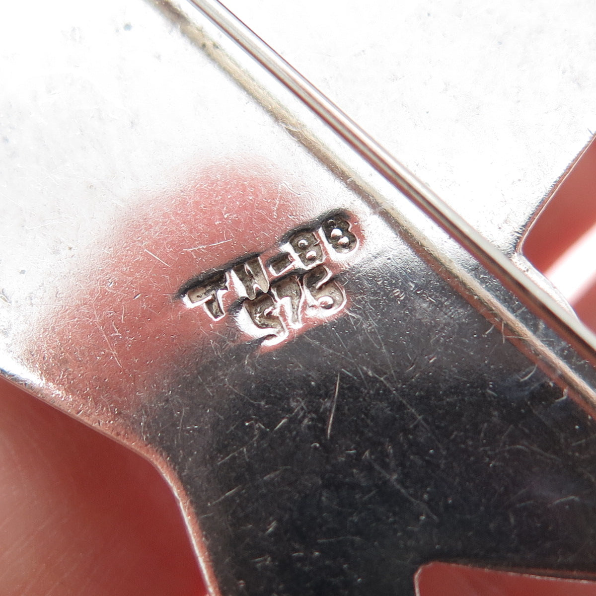 925 Sterling Silver Vintage Mexico Hat & Cane Gentlemen Club  Pin Brooch