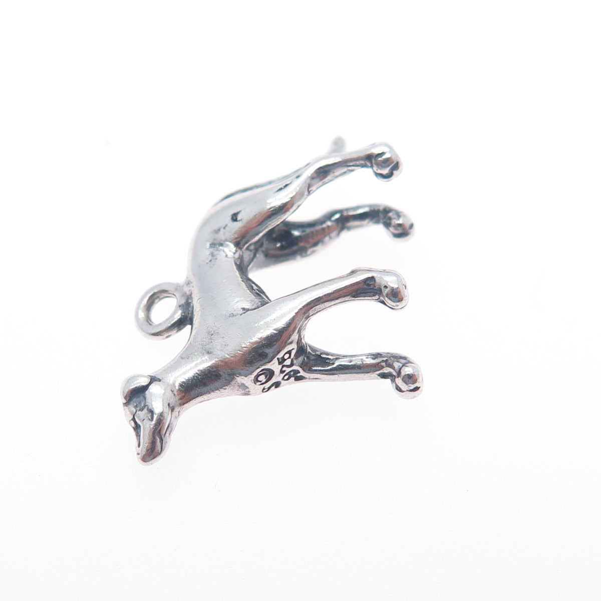SHUBE 925 Sterling Silver Vintage Dog Minimalist Charm Pendant