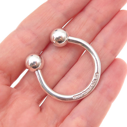 Tiffany & Co. 925 Sterling Silver Vintage 2001 Screw-Off Ball Key Ring
