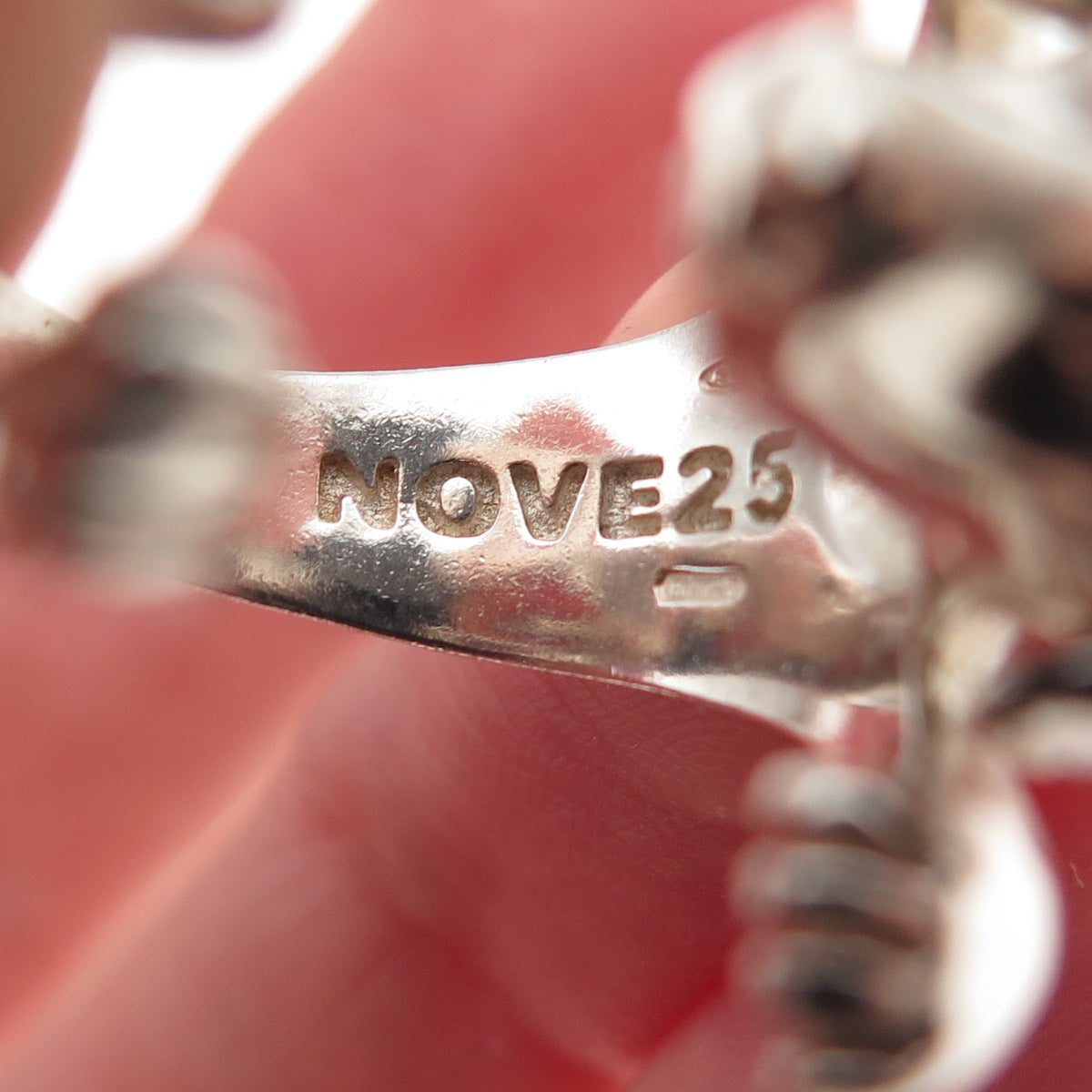 NOVE25 Sterling Silver Vintage Jack Russell Terrier Adjustable Ring Size 7.75