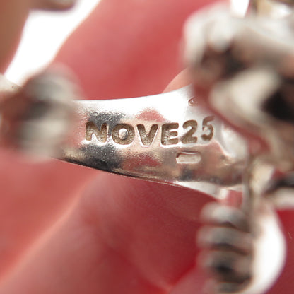 NOVE25 Sterling Silver Vintage Jack Russell Terrier Adjustable Ring Size 7.75