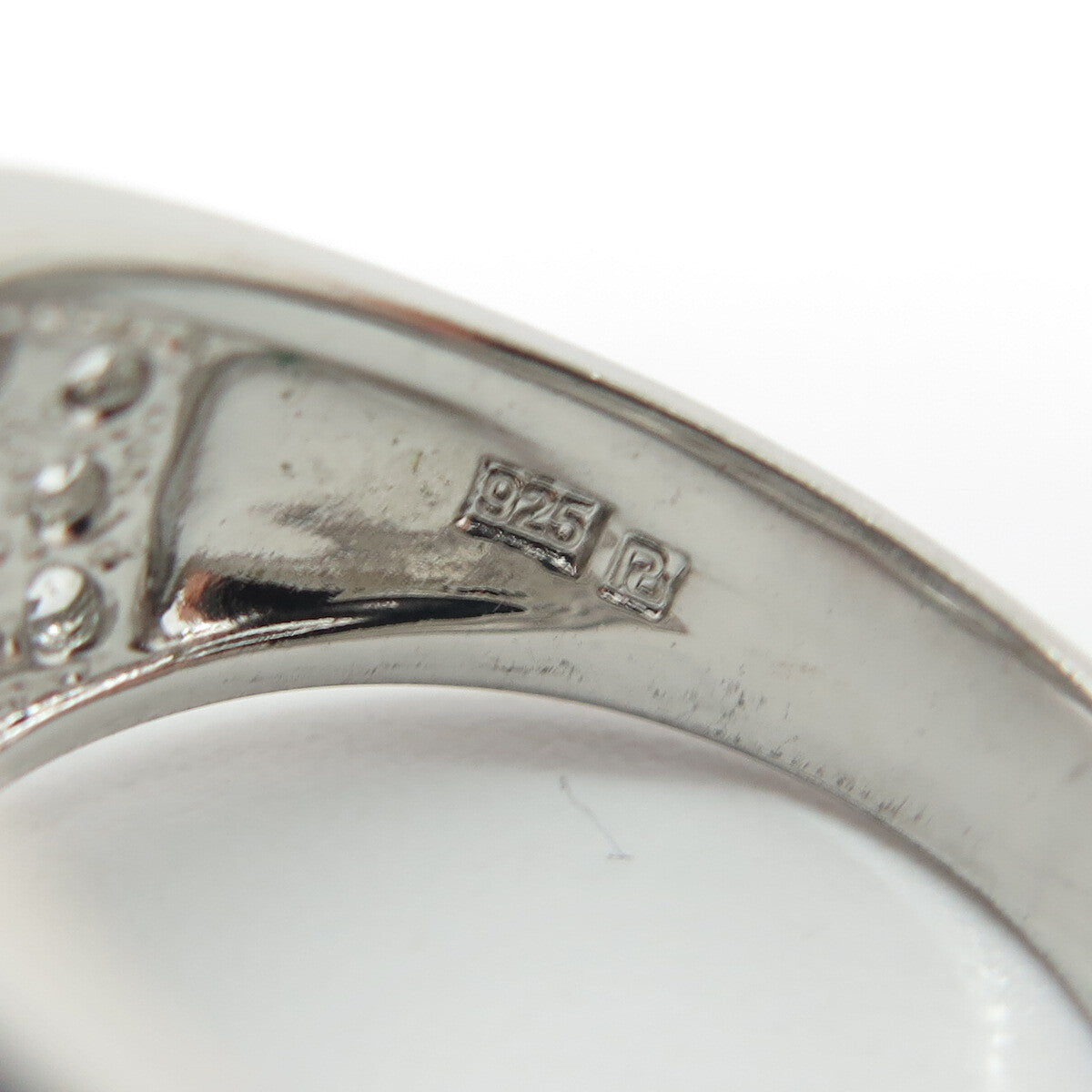 ROSS SIMONS 925 Sterling Silver Lab-Created Sapphire & C Z Ring Size 8.25