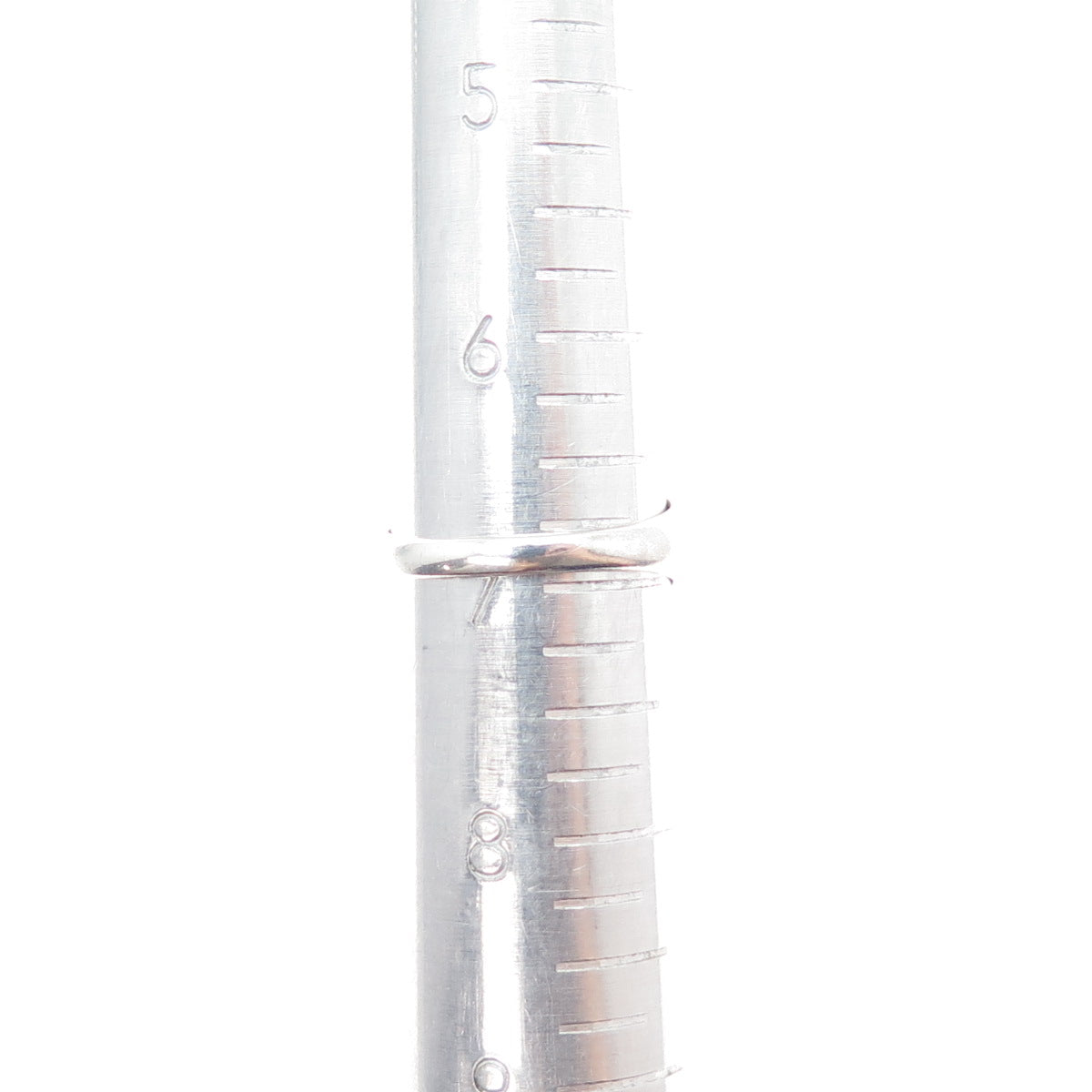 925 Sterling Silver Real Round-Cut Diamond Heart Promise Ring Size 7