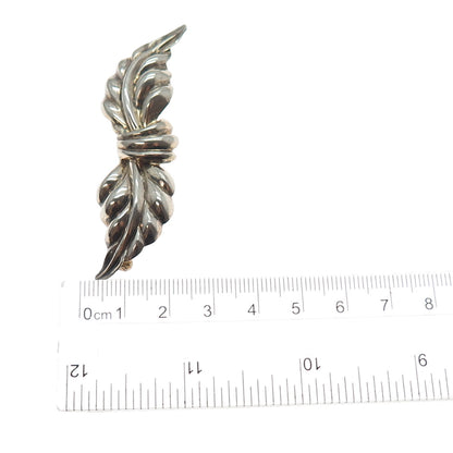 BOND BOYD 925 Sterling Silver Gold Plated Vintage Floral Pin Brooch