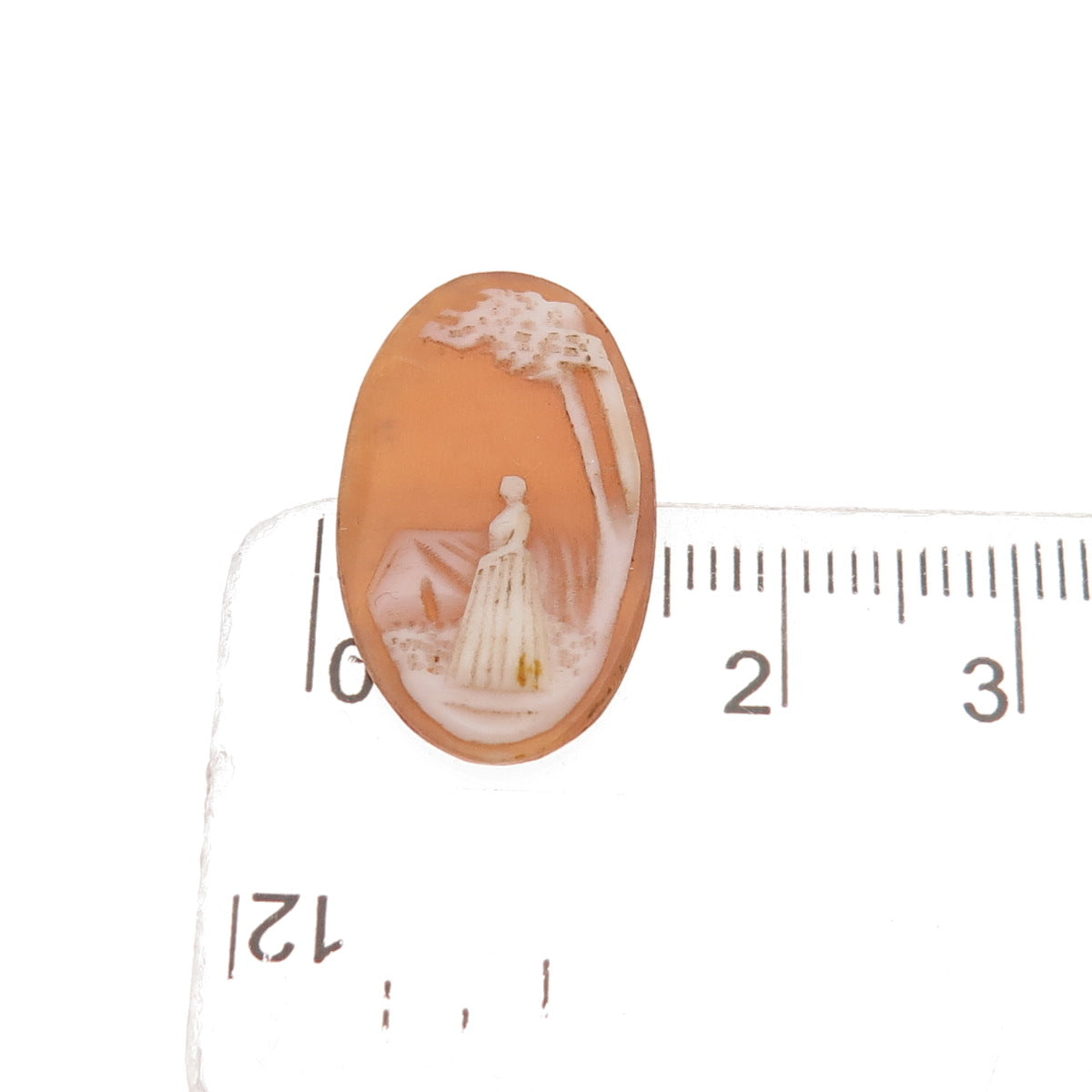 Antique Art Deco Real Mother-of-Pearl Lady Cameo