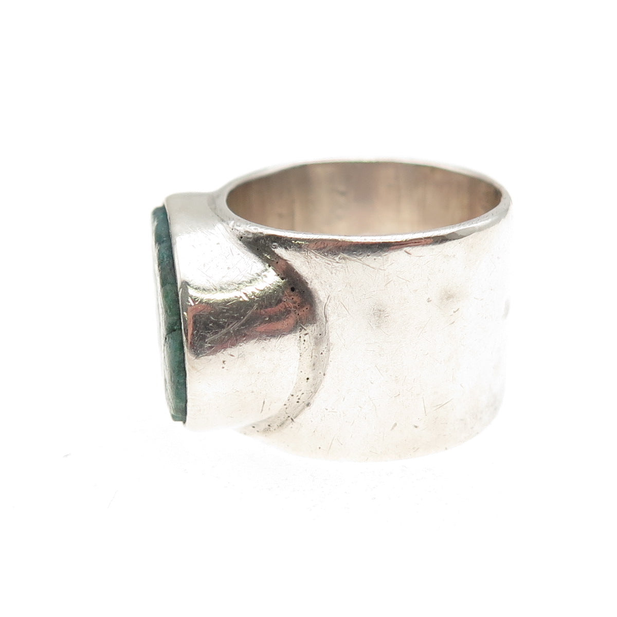 925 Sterling Silver Vintage Real Eilat Modernist Oxidized Ring Size 6