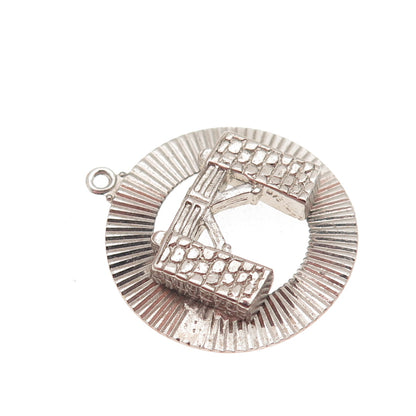 925 Sterling Silver Vintage Bermuda Somerset Bridge Charm Pendant