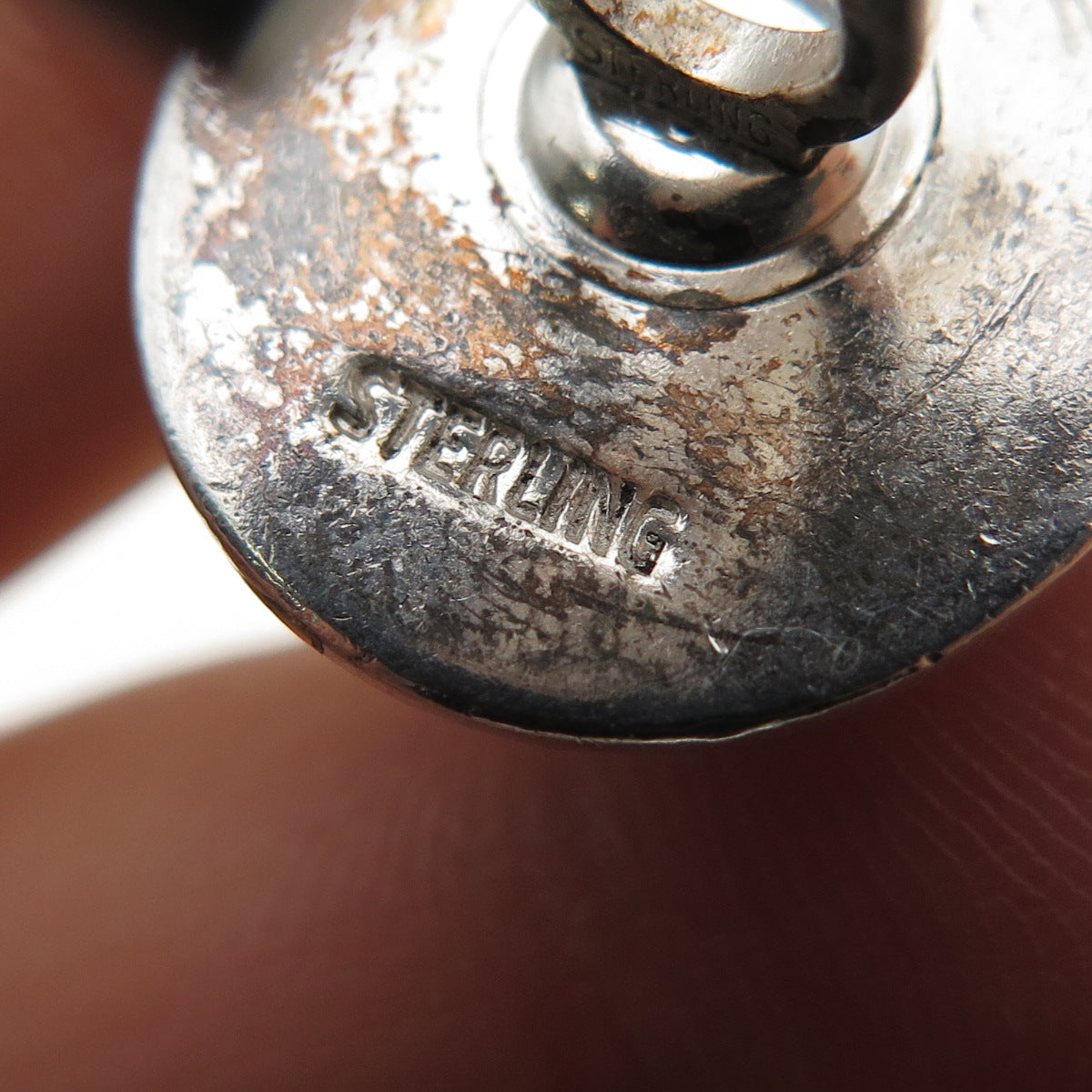 HICKOK 925 Sterling Silver Vintage Real Tiger Eye Cufflinks