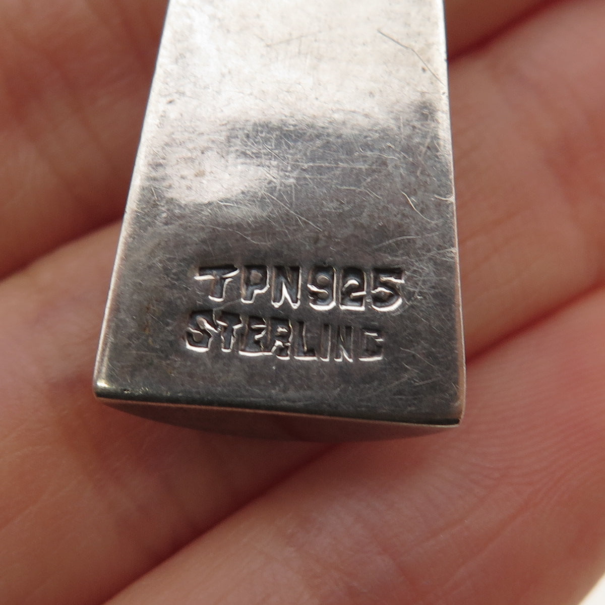 925 Sterling Silver Vintage Mexico Shadow Box Oxidized Charm Pendant