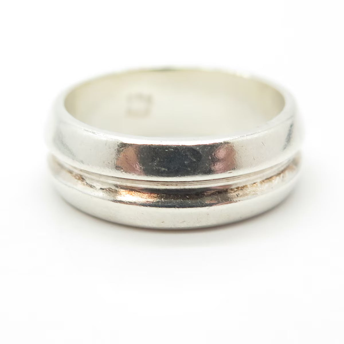 925 Sterling Silver Vintage USA Classic Band Ring Size 8