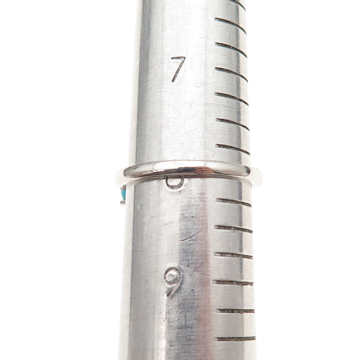 Chuck Clemency 925 Sterling Silver Real Sleeping Beauty Turquoise Ring Size 8