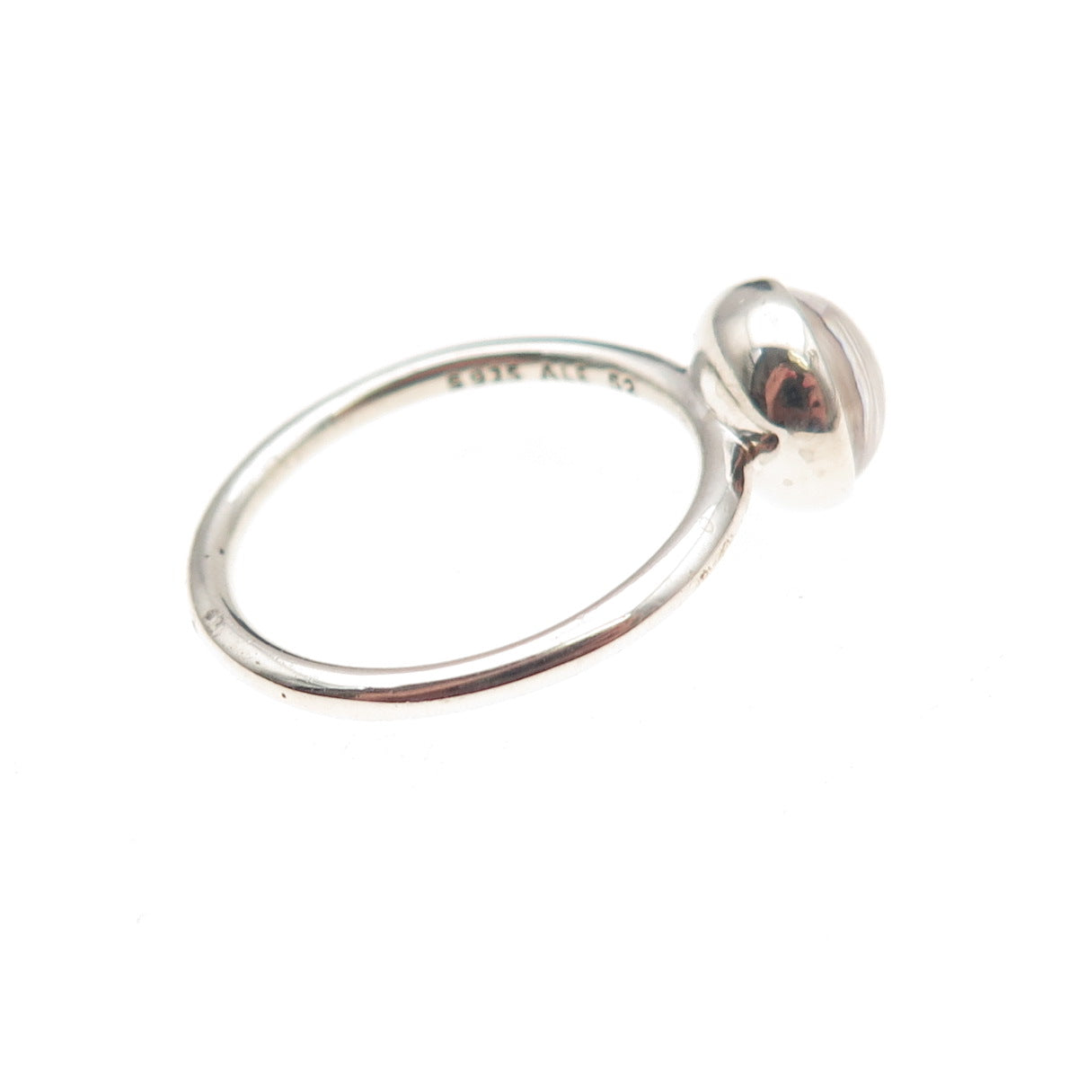 Pandora 925 Sterling Silver Clear Crystal Poetic Droplet Ring Size 6