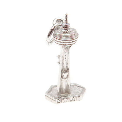 Rembrandt RJL 925 Sterling Vintage Skylon Tower Niagara Falls 3D Charm Pendant