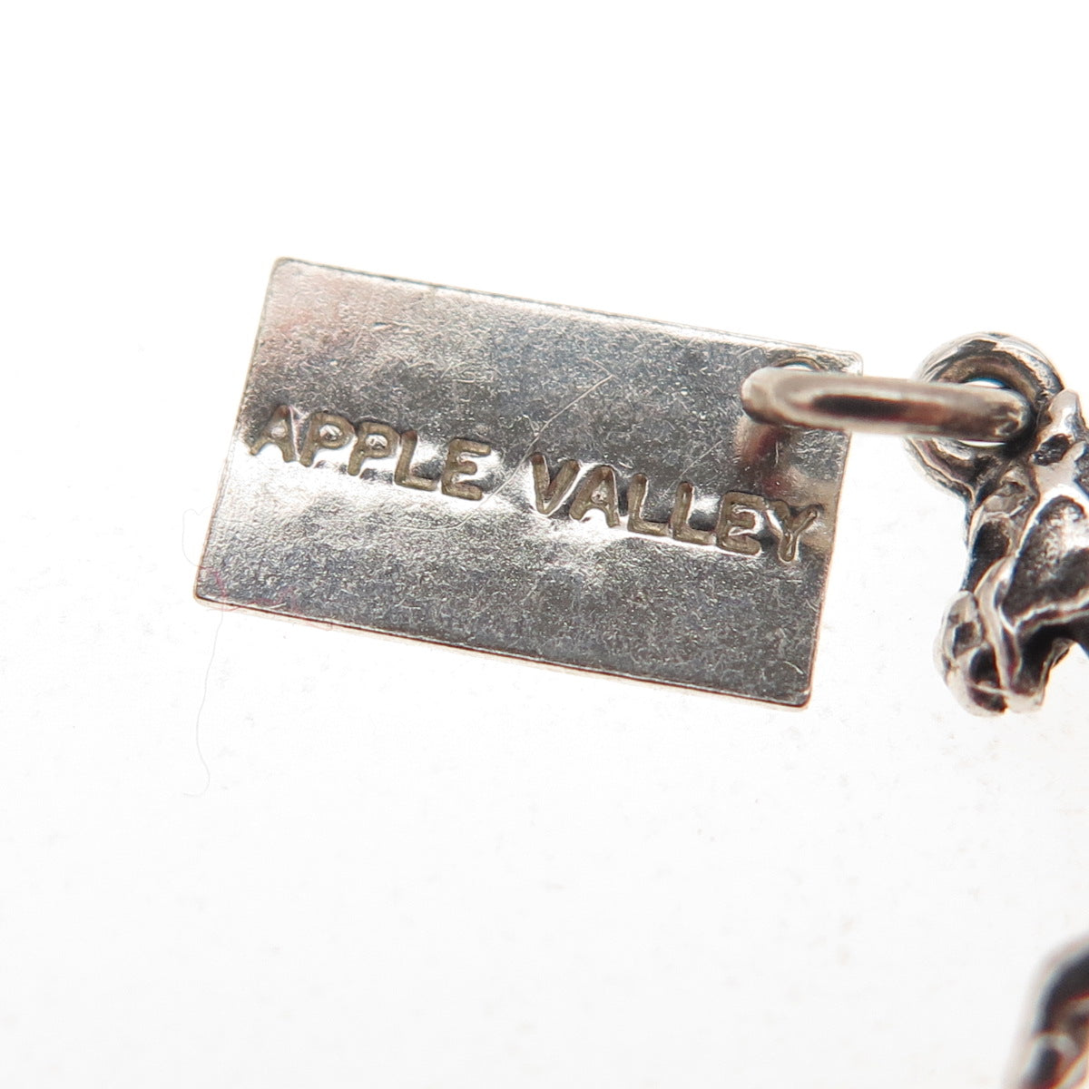 Bell Trading Post Sterling Silver Vintage Cowboy Apple Valley 3D Mini Pendant