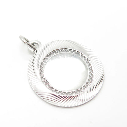 925 Sterling Silver Vintage Lamode Modernist Pendant