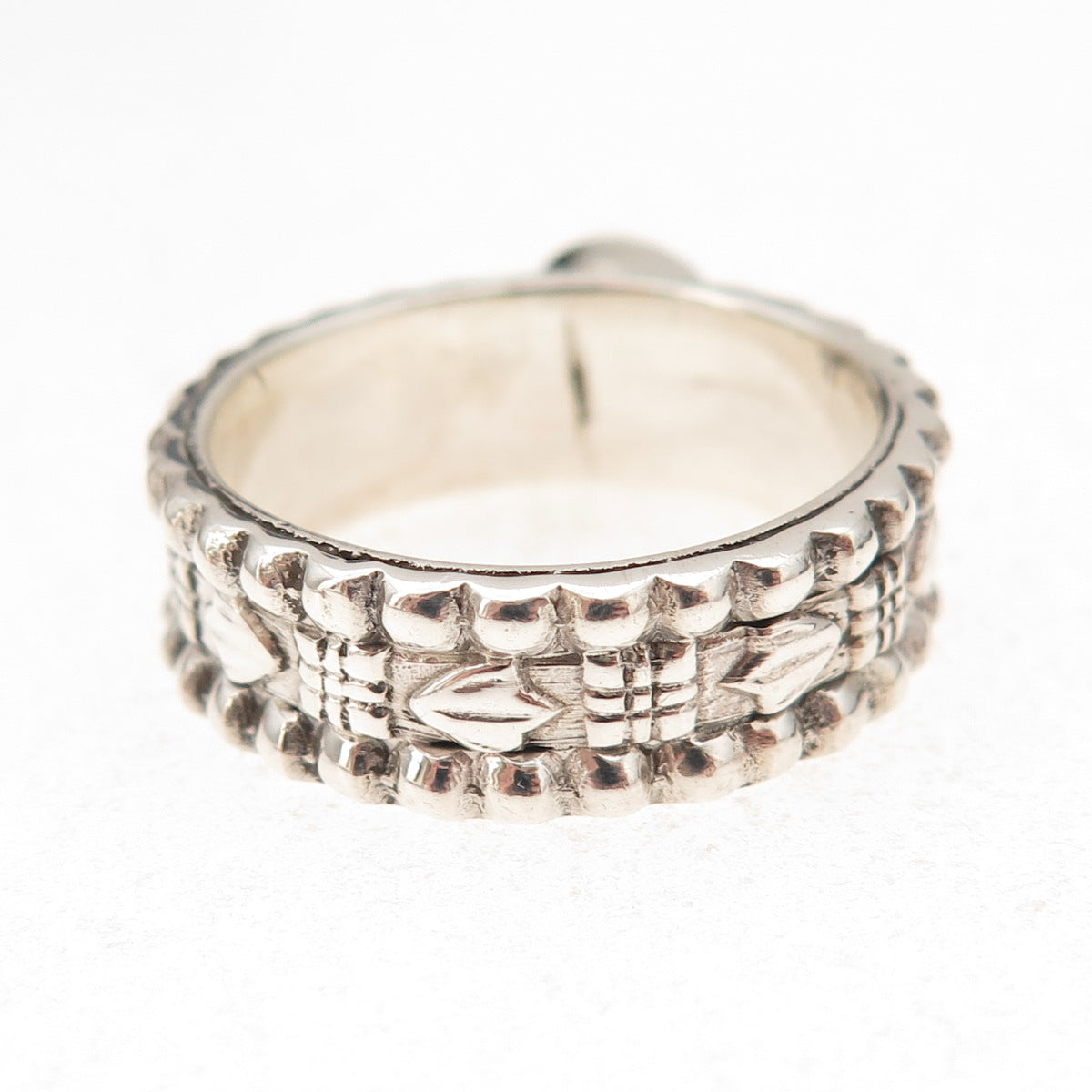 925 Sterling Silver Vintage Real Sleeping Beauty Turquoise Ring Size 9.5