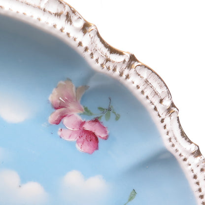 PORZELLANFABRIK MOSCHENDORF Antique Germany Flora Porcelain Cabinet Plate