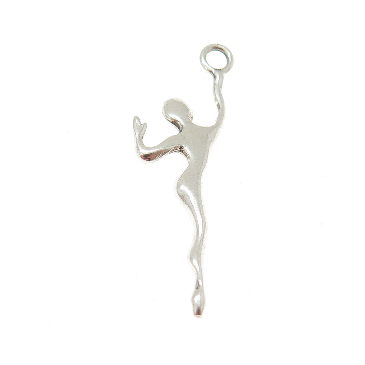 925 Sterling Silver Vintage 1983 CJG London Modernist Dancer Charm Pendant