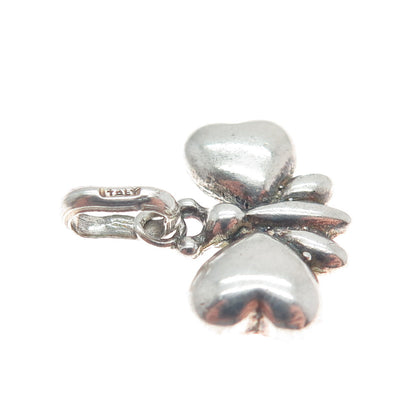925 Sterling Silver Vintage Italy Butterfly Minimalist Charm Pendant