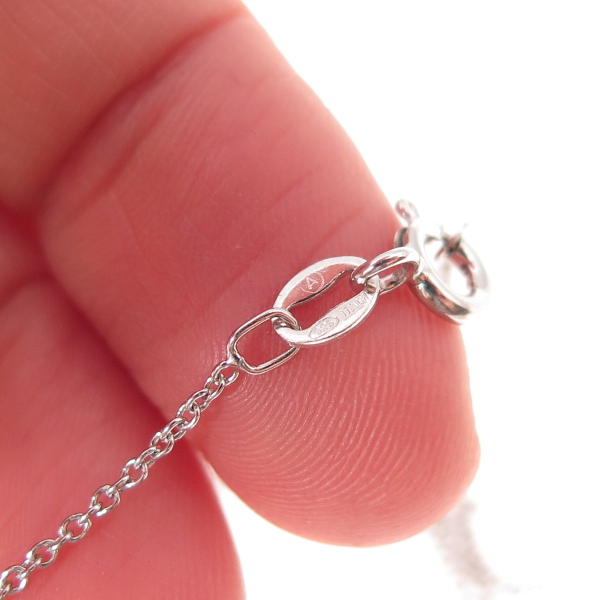 925 Sterling Silver Real Sapphire & Tanzanite Butterfly Cable Chain Necklace 18"