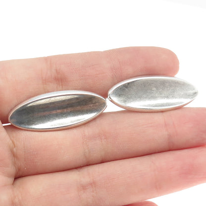 HANS HANSEN 925S Sterling Silver Vintage Denmark Modernist Cufflinks #635