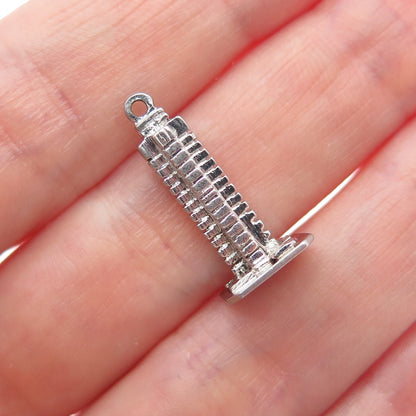 925 Sterling Silver Vintage Place Ville Marie Montreal Minimalist Charm Pendant
