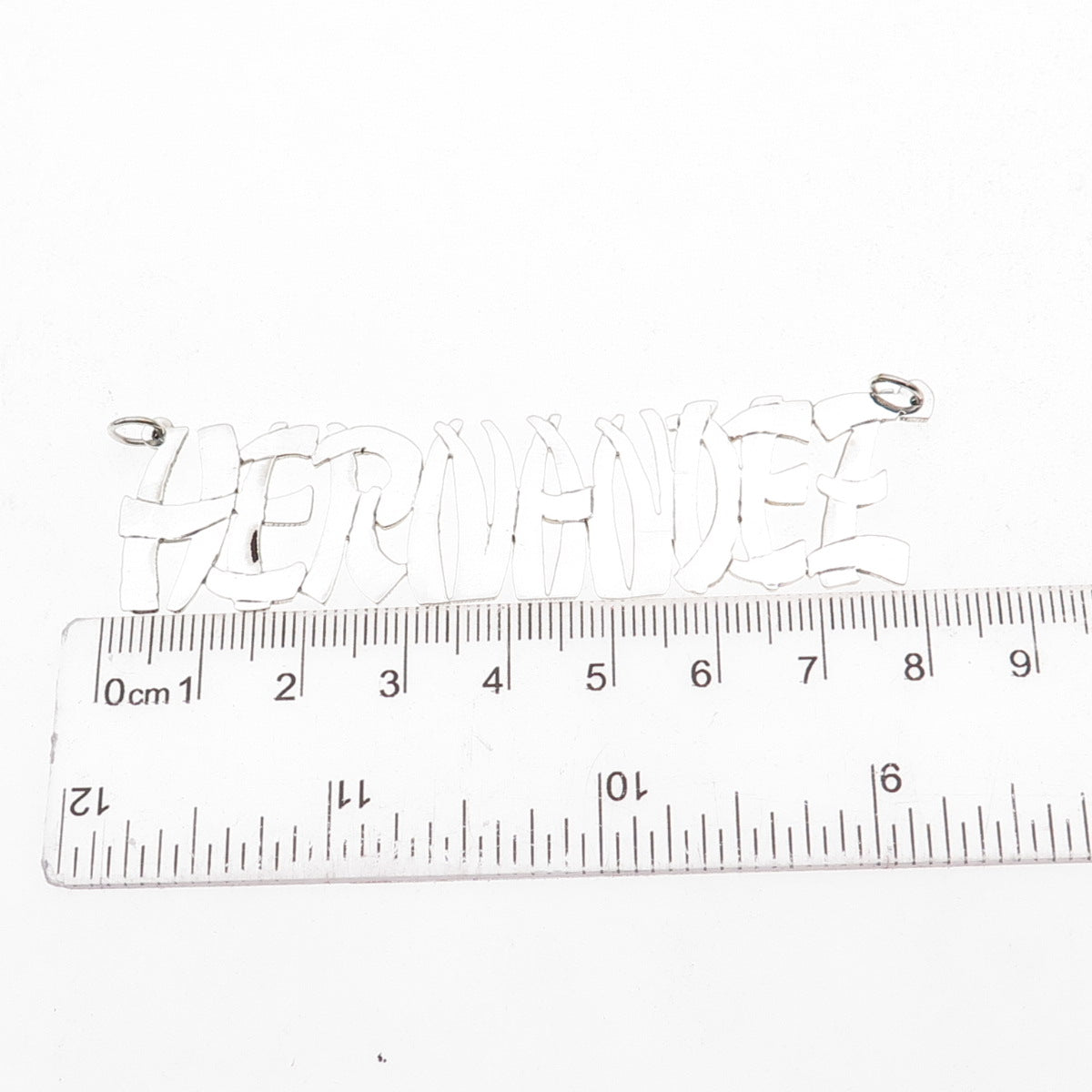 925 Sterling Silver Vintage Hernandez Nameplate Centerpiece Pendant