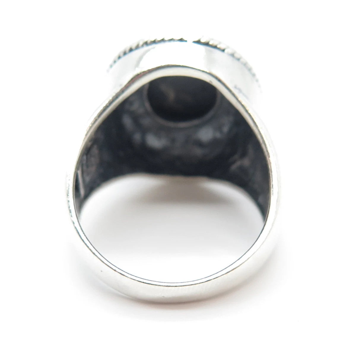 925 Sterling Silver Vintage Beaded Ring Size 8.5