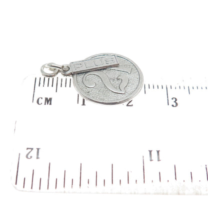 WELLS 925 Sterling Silver Vintage Lucky Number "21" Charm Pendant