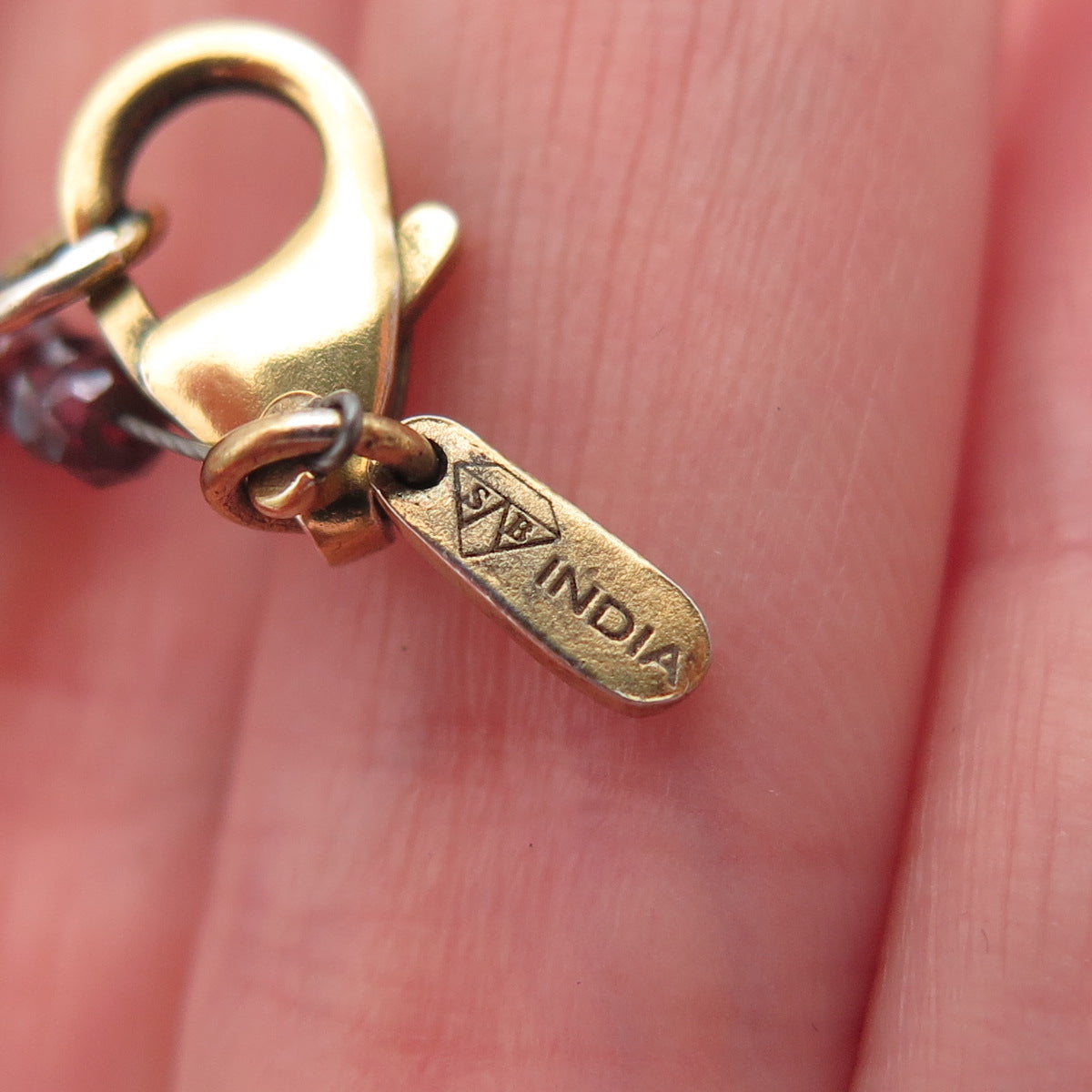 925 Sterling Gold Plated Vintage Real Baroque Pearl & Crystal Belly Necklace 72"