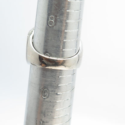 925 Sterling Silver Pave Multi-C Z Domed Ring Size 9.25