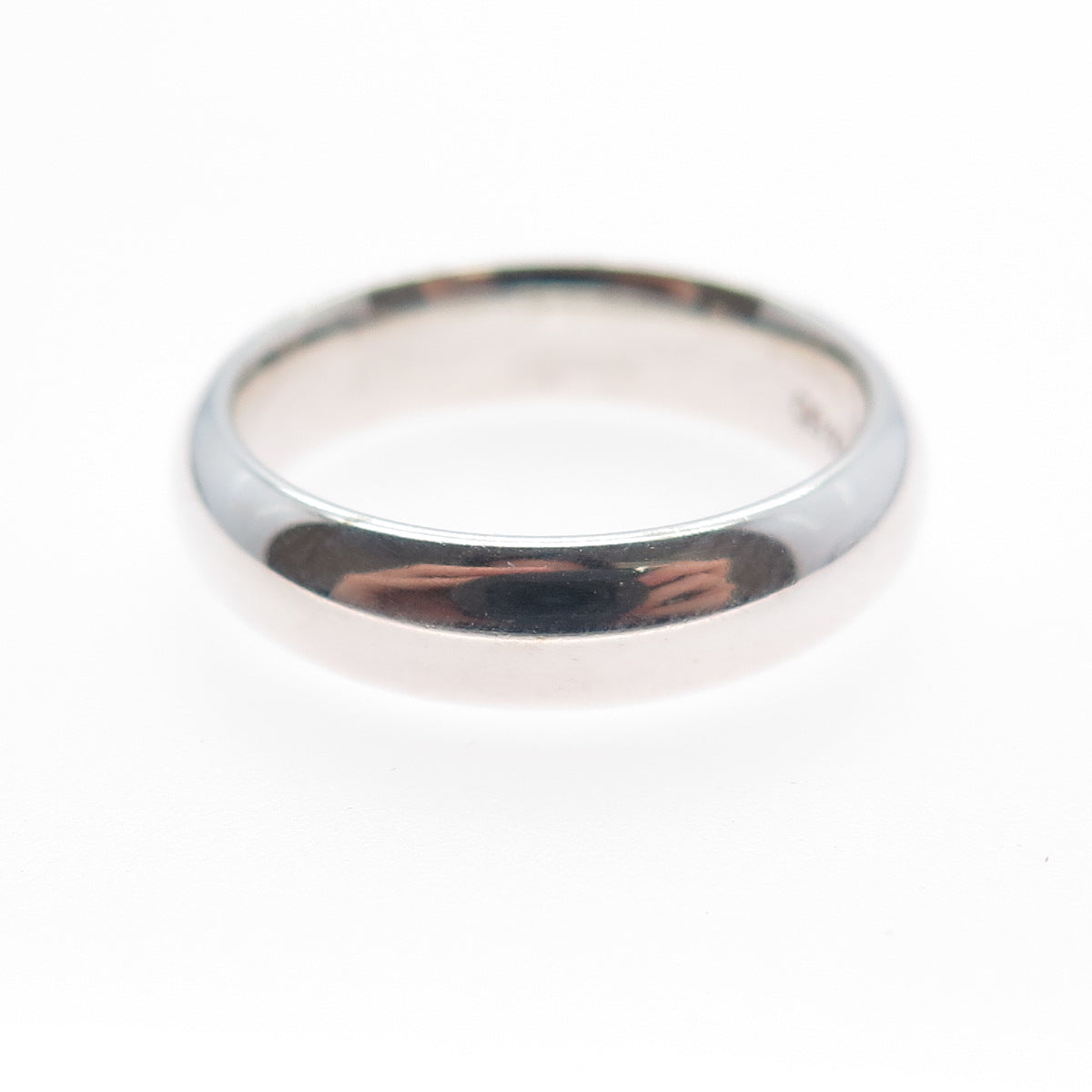 925 Sterling Silver Vintage Classic Wedding Band Ring Size 6.25