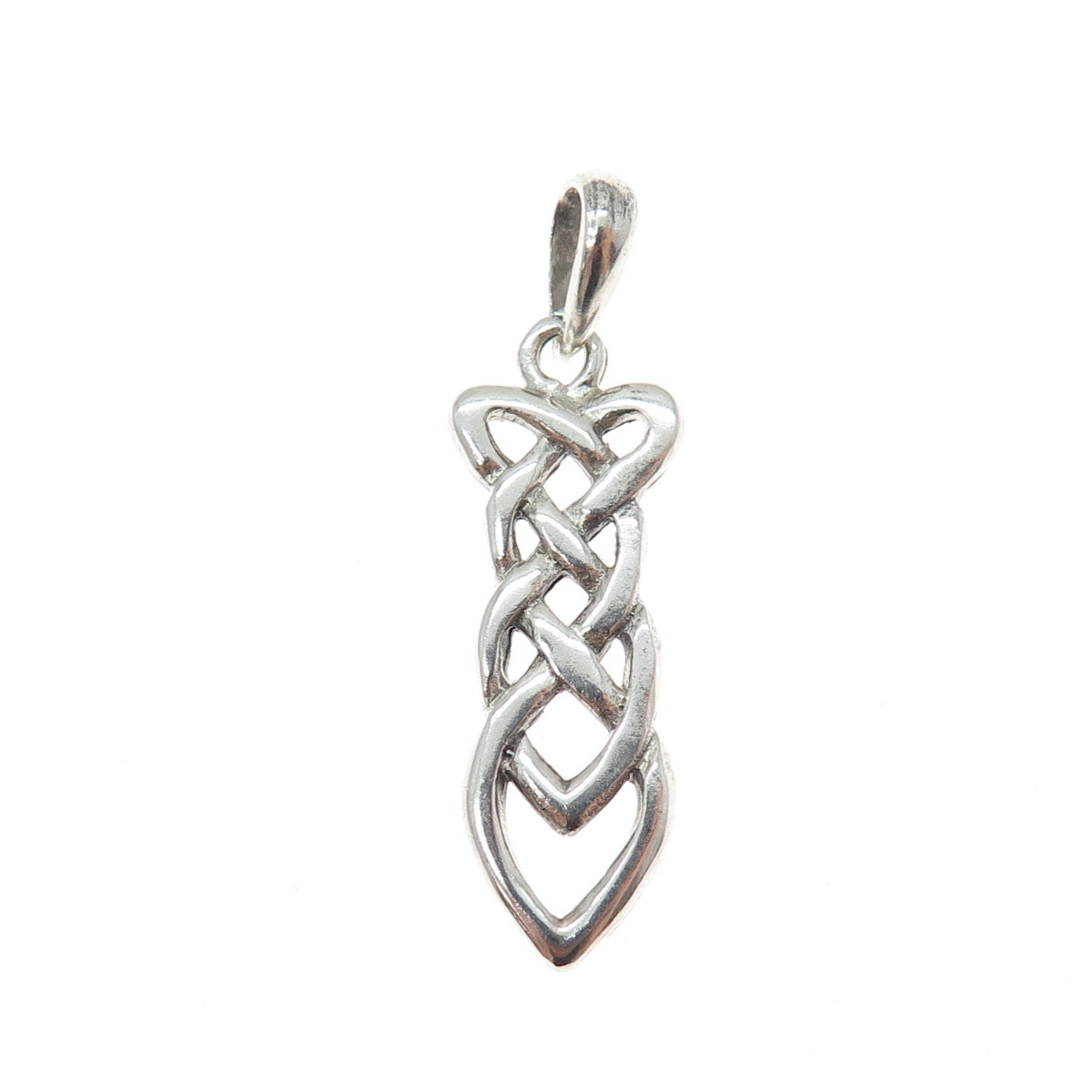 925 Sterling Silver Vintage Celtic Trinity Knot Charm Pendant
