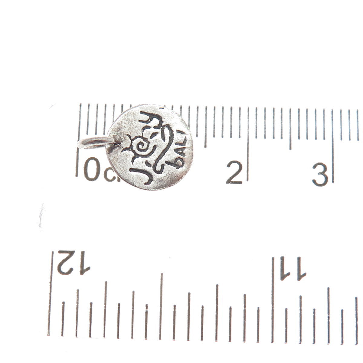 925 Sterling Silver Vintage Joy Bali Minimalist Charm Pendant