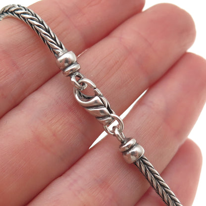 925 Sterling Silver Vintage Spiga Link Bracelet 7"