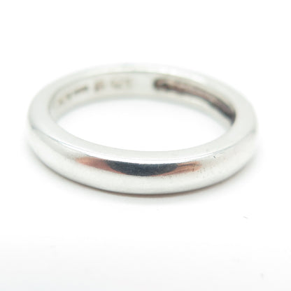 MICHELLE ALBALA 925 Sterling Silver Vintage Classic Wedding Band Ring Size 6