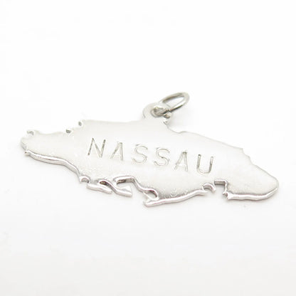 925 Sterling Silver Vintage Nassau Island Pendant