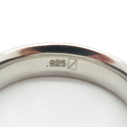 925 Sterling Silver Classic Wedding Band Ring Size 7.25