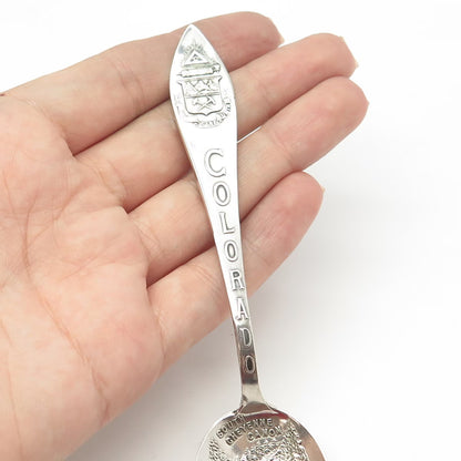 925 Sterling Silver Antique H.H. Tammen Curio Co. Colorado States & Cities Spoon