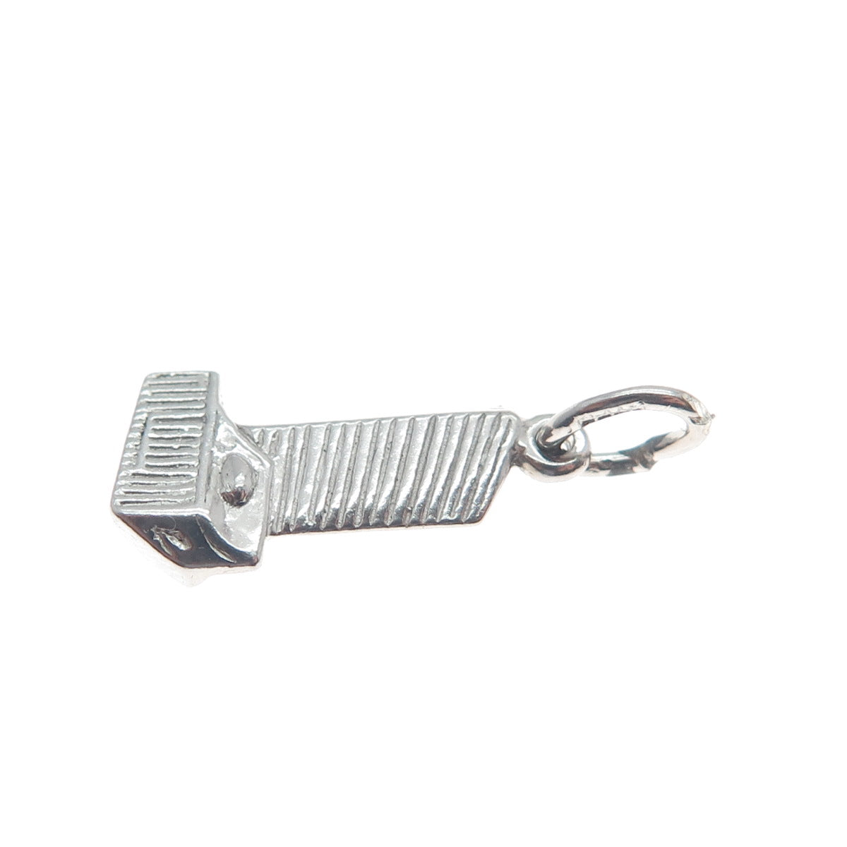 925 Sterling Silver Vintage United Nations Headquarters Minimalist Charm Pendant