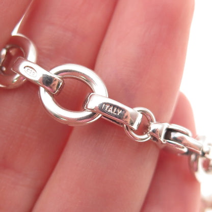 Tiffany & Co. 925 Sterling Silver Vintage Sevillana Oval Link Bracelet 7.75"