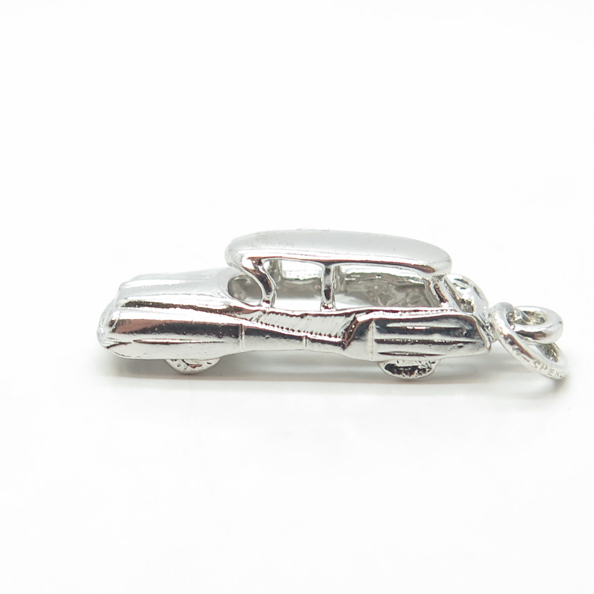 925 Sterling Silver Vintage Retro Car Charm Pendant