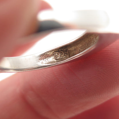 925 Sterling Silver Vintage Faith Bar Ring Size 7