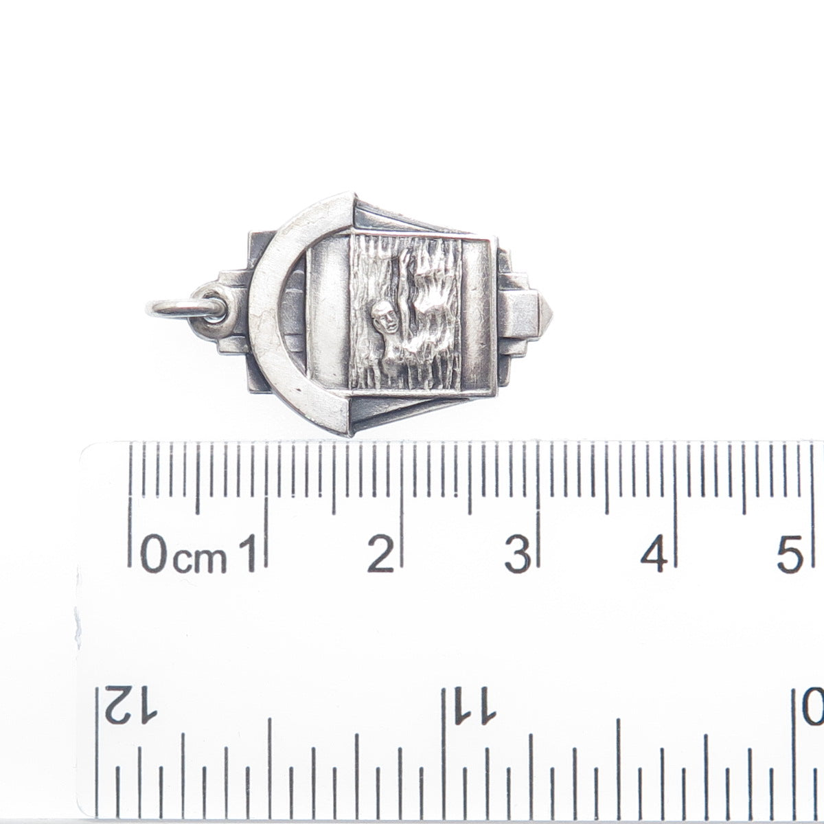 NOBLE & CO. Sterling Silver Vintage 1959 BCC Swimming Medal 2nd Place Pendant