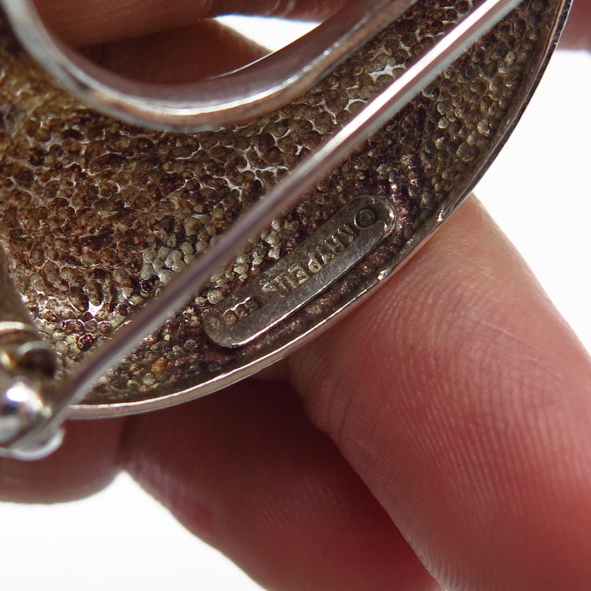 925 Sterling Silver Vintage Krypell Modernist Pin Brooch