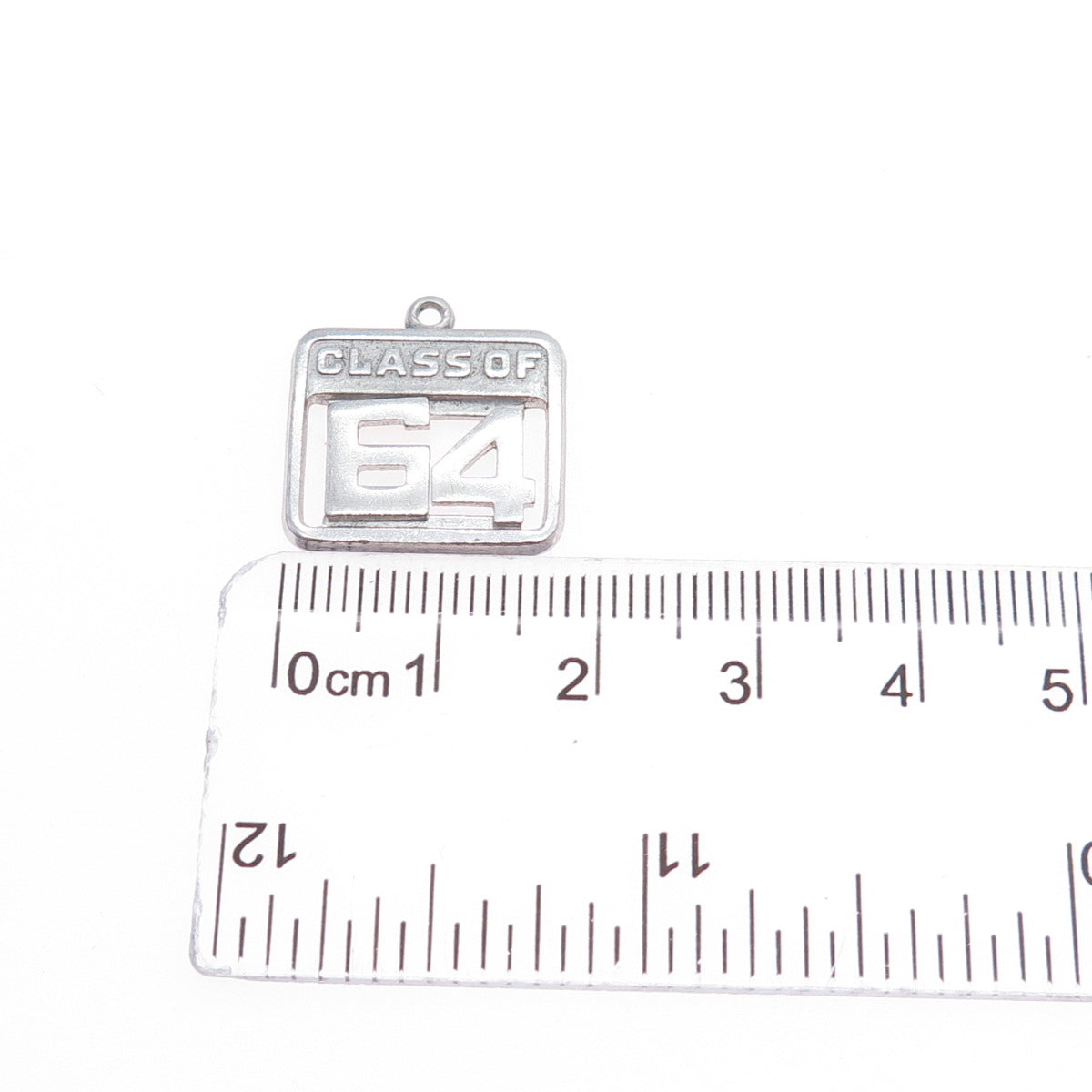 WELLS 925 Sterling Silver Vintage Class of 1964 Mini Charm Pendant