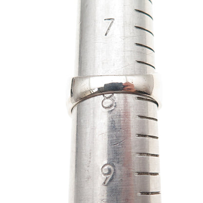 Ross Simons 925 Sterling Silver Vintage Modernist Oxidized Ring Size 8