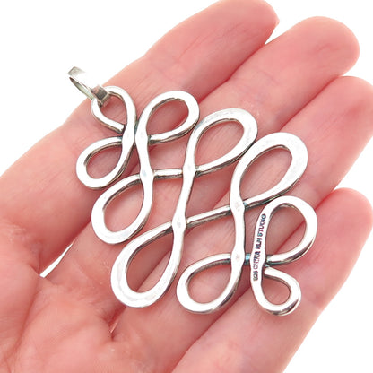 Robert Lee Morris 925 Sterling Silver Vintage Infinity Swirl Pendant