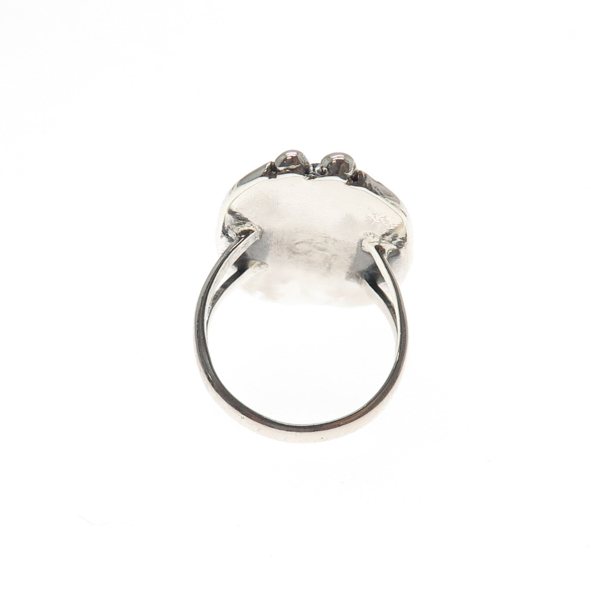 Old Pawn 925 Sterling Silver Vintage Southwestern Black Onyx Ring Size 5.75